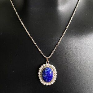 Butler FAC Lapis Lazuli & Seed Pearl Necklace NWT​​​